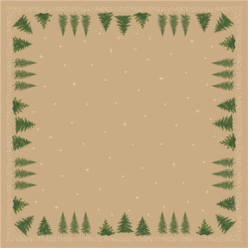 20 Surnappes DUNICEL Humble trees 84 x 84 cm