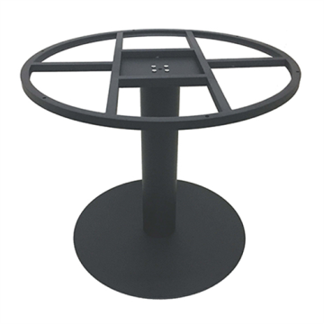 Piétement ORCHESTRA 3GM Ht 73 cm, piètement central, acier époxy, base Ø 72 cm