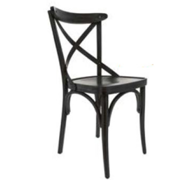 Chaise VARNA, assise et dossier Bois teinté Noir