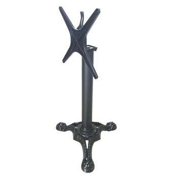 Piètement RETRO 3 branches Rabattable Ht 72 cm piètement central, fonte noir