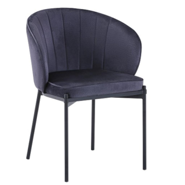 Chaise ROSALIE, gris, monobloc