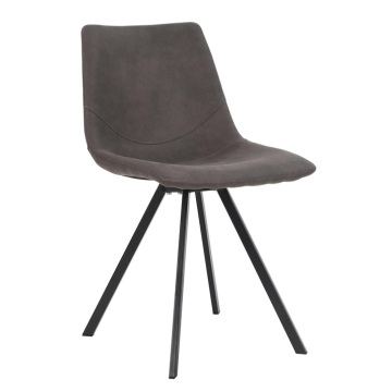 Chaise TOBY, gris, monobloc