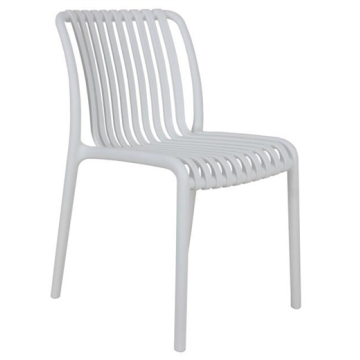Chaise STEFFY, Polypropilène, coloris Blanc pour l'extérieur