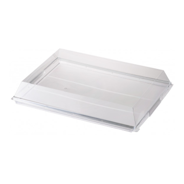 50 couvercles Rpet pour plateaux CATERLUX/KRAFT Atlas 1/1 carton 380x274 Ht50 mm