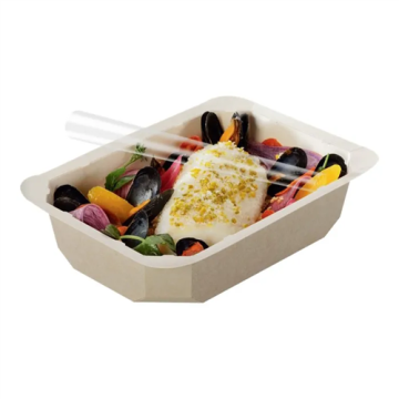 65 Barquettes FOOD K MAP 750 ml carton Décors Naturel 192x137x41mm Passe au FOUR