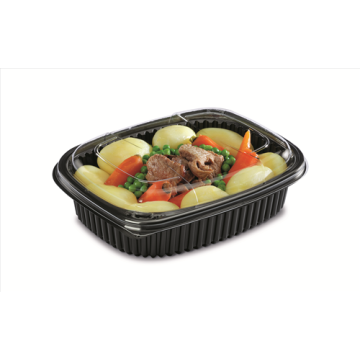 40 Boîtes fond noir 800 ml COOKIPACK 215x170x40 mm