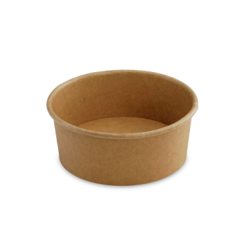 50 saladiers rond carton Kraft Ø120 mm Ht 48 mm 320 ml