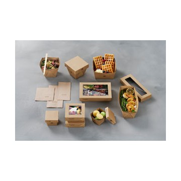 300 Couvercles avec fenêtre pour boîte Viking® Cube Low 202874 Eco Echo