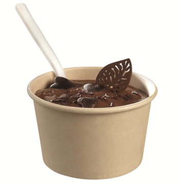 50 pots en fibre de bambou Ø85 mm Ht52 mm + PLA 150 ml