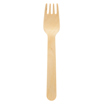 100 fourchettes Petit 160 mm bois ciré