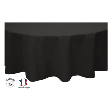 Nappe ronde Pronappe Ø 240 cm Noir
