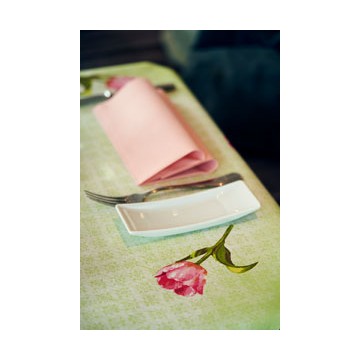 60 Serviettes Bio DUNISOFT Rose Tendre 40 x 40 cm