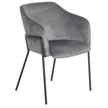 Fauteuil SINCLAIR, gris clair, monobloc
