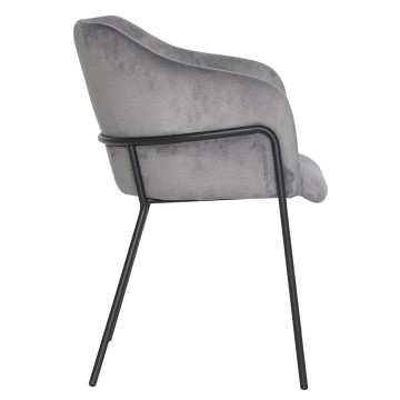 Fauteuil SINCLAIR, gris clair, monobloc