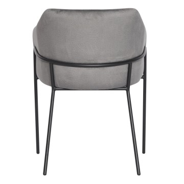 Fauteuil SINCLAIR, gris clair, monobloc