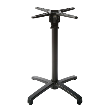 Piétement FLIP Ht 72 cm  structure aluminium Noir,  Rabattable encastrable