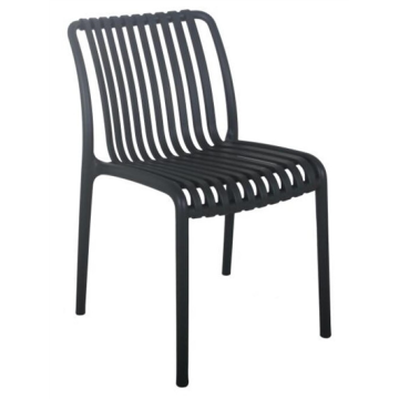 Chaise STEFFY, Polypropilène, coloris Anthracite pour l'extérieur