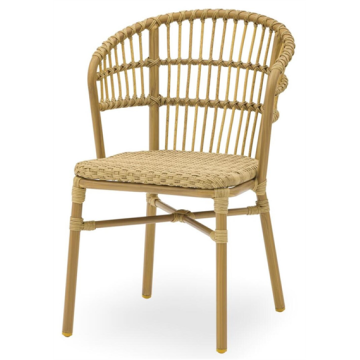 Chaise WILLOW structure aluminium, tressage - coloris Naturel