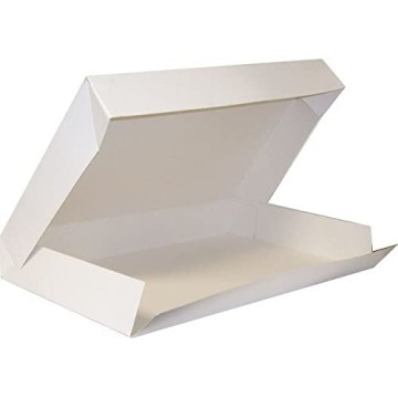 25 Boîtes Lunch Blanc 28x42 Ht 6 cm pour plateau 28x42 cm