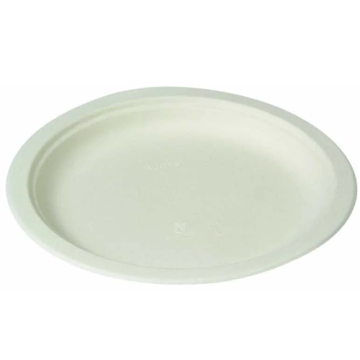 50 Assiettes ovales Fibres Végétales Ø 26.3x19.9 cm