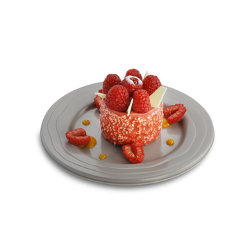 20 Assiettes rondes réutilisables Ø 18.5 cm PP Taupe