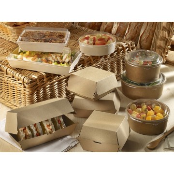 200 Barquettes Burger carton 155x125x76 mm Premium