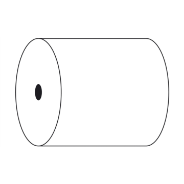5 Bobines Addition papier thermique long 80/diam. 80/ Mand. 12 mm
