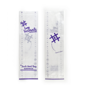 1000 sacs sandwich Kraft Blanc Essentiel 100/30+30x360 mm