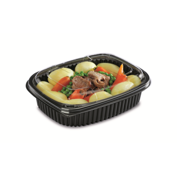 40 Boîtes fond noir 1000 ml COOKIPACK 215x170x50 mm SNS