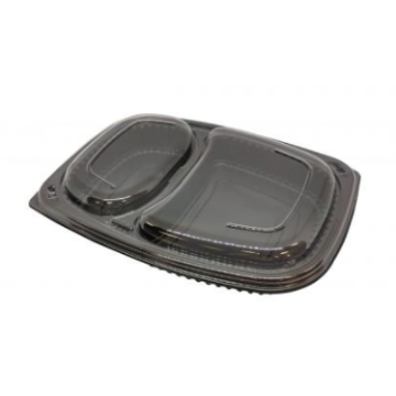 20 couvercles pour boîtes noir PP COOK1250N2C 25.5x19 cm utilisation chaude