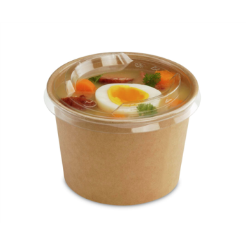 50 saladiers rond carton Kraft Ø 120 mm Ht 83 mm 600 ml