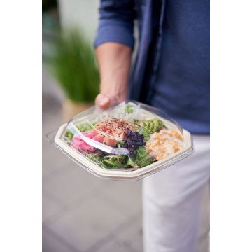 50 couvercles pour boîte Octabagasse 188142 233x233x44mm rPET Transparent