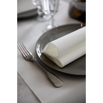 45 Serviettes DUNILIN Blanc 40 x 40 cm