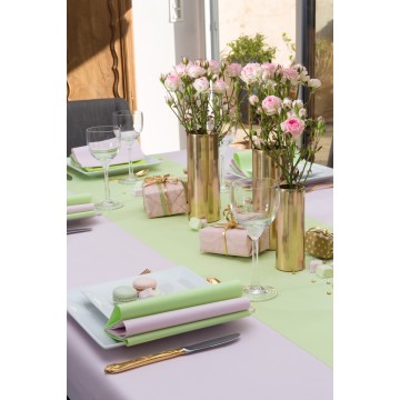 Tête à tête non tissé Chartreuse 0.40 x 24 mts pré-découpé tous les 30 cm