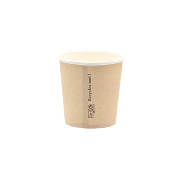 50 gobelets carton Kraft 12 cl Ø haut 62 Ø bas 45 mm Ht 62 mm