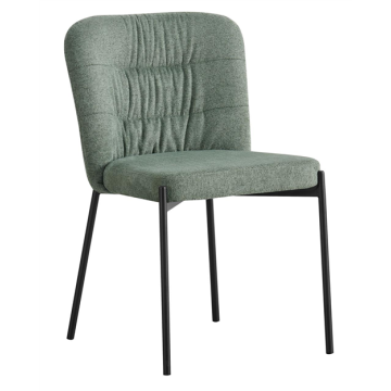 Chaise TOPAZE structure métal, assise et dossier garnis coloris Vert