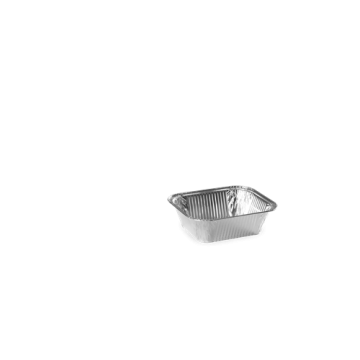 100 Barquettes Aluminium 15 x 12.4 Ht 4.4 cm - 490 ml