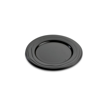 20 Assiettes rondes réutilisables Ø 18.5 cm PP Noir