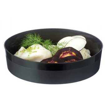 100 assiettes BODEGLASS en PP Noir 70 cl Ø 170 mm Ht 39 mm