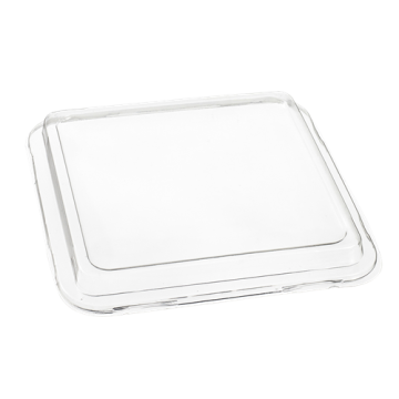 100 Couvercles transparent 197x197x20 mm pour assiette pulpe de canne VF38500