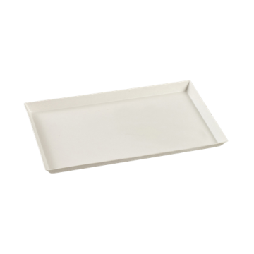 50 plateaux Quartz GN 1/4 pulpe de canne 265x162x16 mm