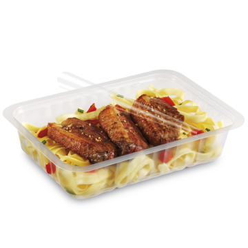 140 Barquettes Translucides 730 cc 192 x 137  x 41  mm