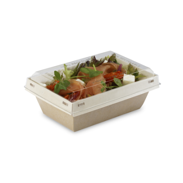 20 couvercles cristal RPET pour BOITE LUXIFOOD 600ml