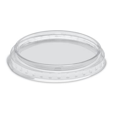 100 couvercles bas cristal PET Ø9 cm pour pots à dessert POKEPACK 177 ml