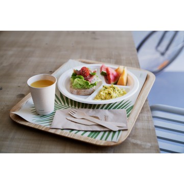 100 fourchettes Petit 160 mm bois ciré