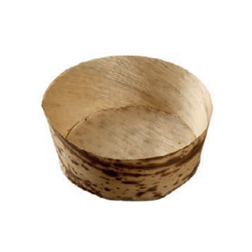 100 Coupelles Feuilles Bambou rondes Ø 55 mm Ht 25 mm