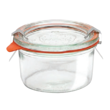 6 bocaux WECK 16.5 cl Ø 8.7 Ht 4.4 cm avec joint et clips inclus