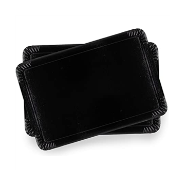 25 Plateaux Traiteur carton double face Noir, verso Noir 19x28 cm, 1050 gr/m²