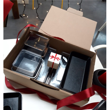 50 boites postales couvercle attenant carton Kraft Brun 310x215x Ht 100 mm B-20