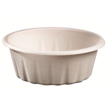 100 Ramequins striés 20 cl Pulpe de canne Ø 103 mm Ht 39 mm